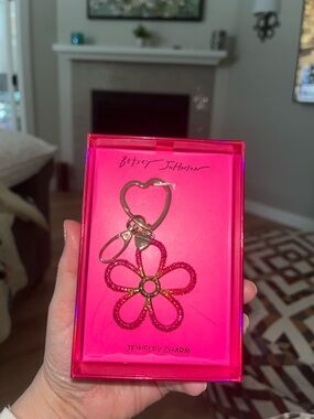 New in Box Betsey Johnson Purse Charm Key Chain